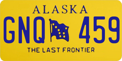 AK license plate GNQ459