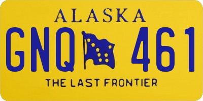 AK license plate GNQ461