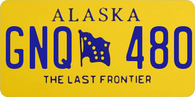 AK license plate GNQ480