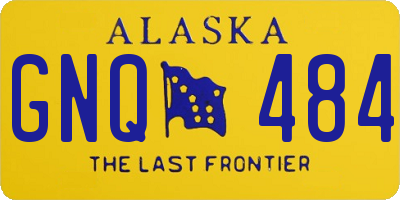 AK license plate GNQ484