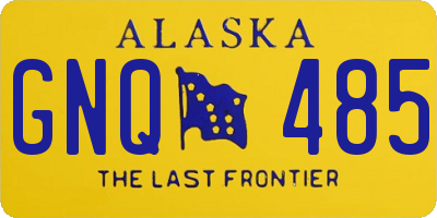AK license plate GNQ485