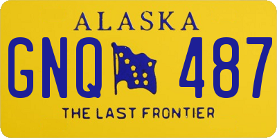 AK license plate GNQ487