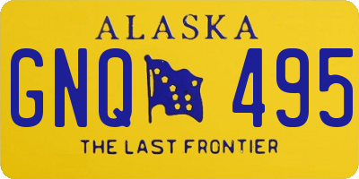 AK license plate GNQ495