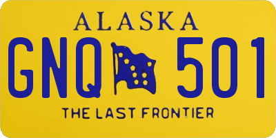 AK license plate GNQ501