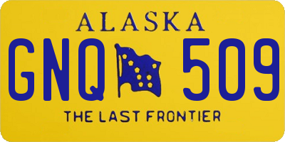AK license plate GNQ509