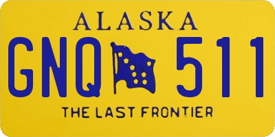 AK license plate GNQ511