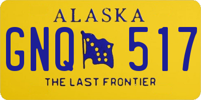 AK license plate GNQ517