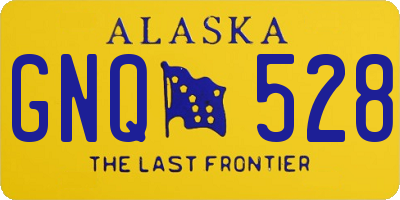 AK license plate GNQ528