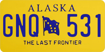 AK license plate GNQ531