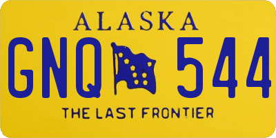AK license plate GNQ544