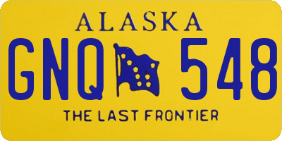 AK license plate GNQ548