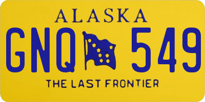 AK license plate GNQ549