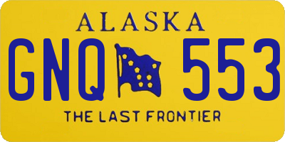 AK license plate GNQ553