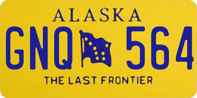 AK license plate GNQ564