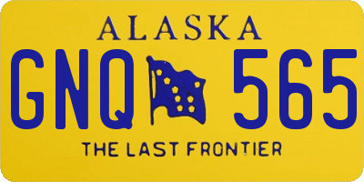 AK license plate GNQ565