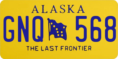 AK license plate GNQ568