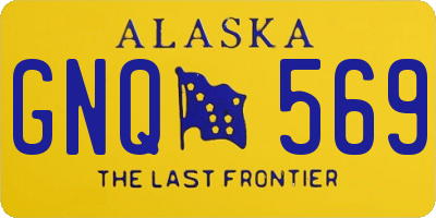 AK license plate GNQ569
