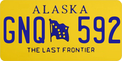 AK license plate GNQ592