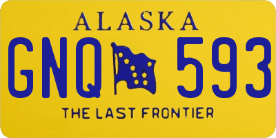 AK license plate GNQ593