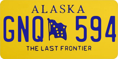 AK license plate GNQ594