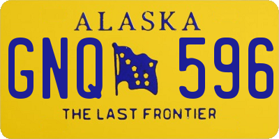 AK license plate GNQ596