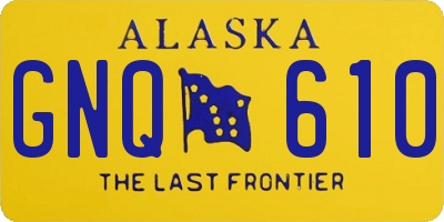 AK license plate GNQ610