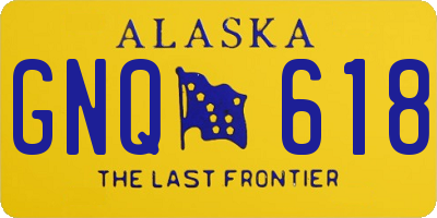 AK license plate GNQ618