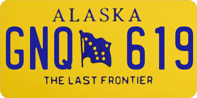 AK license plate GNQ619