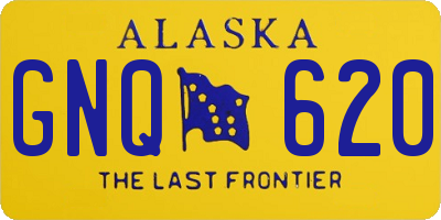 AK license plate GNQ620