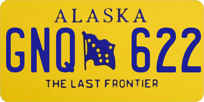 AK license plate GNQ622