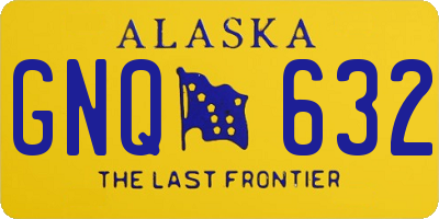 AK license plate GNQ632