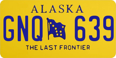 AK license plate GNQ639