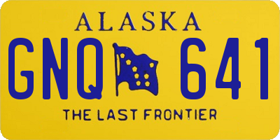 AK license plate GNQ641