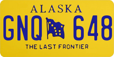 AK license plate GNQ648