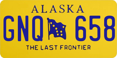 AK license plate GNQ658
