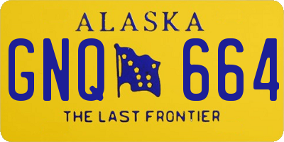 AK license plate GNQ664