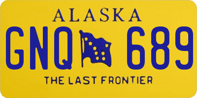 AK license plate GNQ689