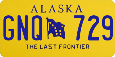 AK license plate GNQ729