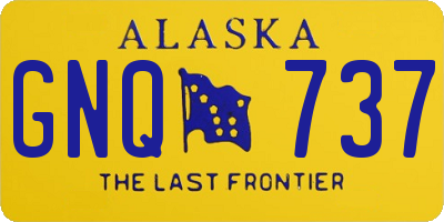AK license plate GNQ737