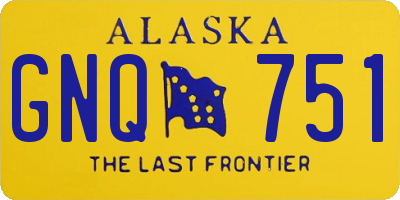 AK license plate GNQ751