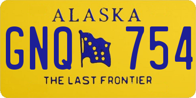 AK license plate GNQ754