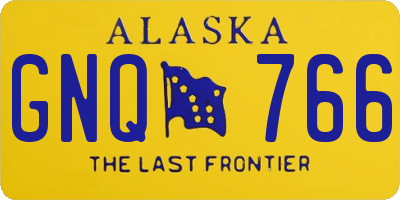 AK license plate GNQ766