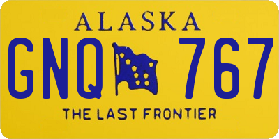AK license plate GNQ767