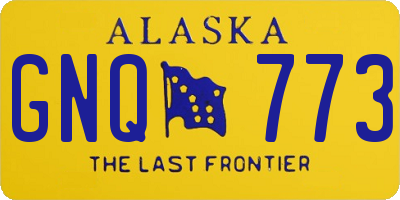 AK license plate GNQ773