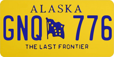 AK license plate GNQ776