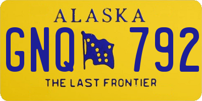AK license plate GNQ792
