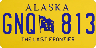 AK license plate GNQ813