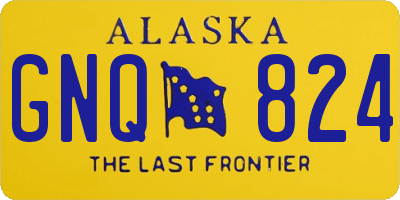AK license plate GNQ824