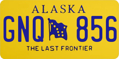 AK license plate GNQ856