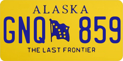 AK license plate GNQ859